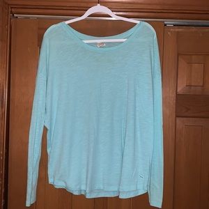 Victoria’s Secret teal blue long sleeved shirt